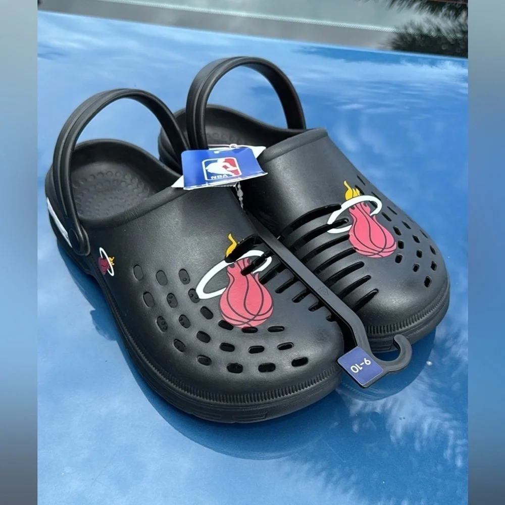 NEW! Miami Heat Men's Clogs Slides